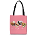 Rescued is Something to Purr About Fabric Tote Bag