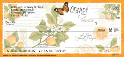 Botanical Fruits Personal Checks