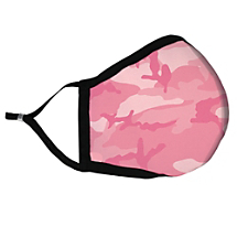 Add a Flirty Twist to Camouflage with this Pink Camo Fabric Face Mask