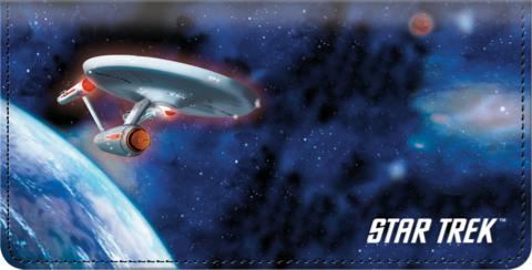 Star Trek Ships Leather Cover for Duplicate Checks 