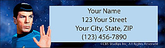 Star Trek Return Address Label