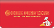 Fire Fighting Checkbook Cover
