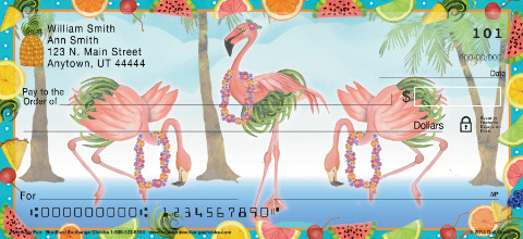 Flamingo Fun Personal Checks