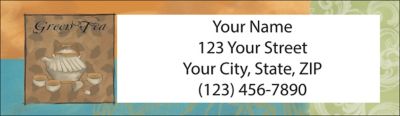Tea Time Return Address Label