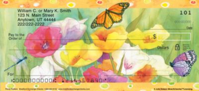 Floral Flutters Personal Checks