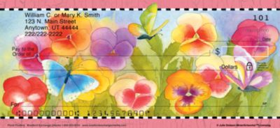 Floral Flutters Personal Checks