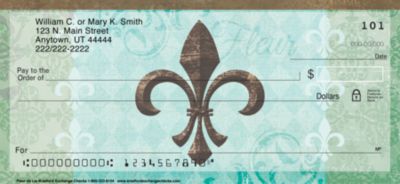 Fleur De Lis Personal Checks