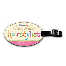 This Stylish Bag Tag Reminds Us of the Many Talents of Hairstylists!