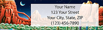 Desert Nights Return Address Label