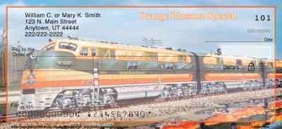 Diesel Trains Personal Checks, Train Personal Checks, Railroad Personal Checks