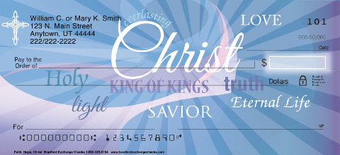 Faith Hope Christ Personal Checks, Jesus Personal Checks, Faith Personal Checks