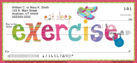 Eat Sleep Exercise Personal Checks