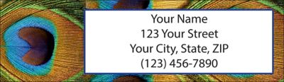 Pretty Peacocks Return Address Label