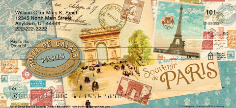 Tour of Europe Personal Checks, European Travel Checks, Europe  Personal Checks