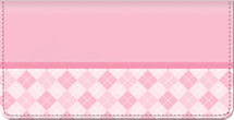 Pink Checkbook Cover