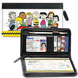 Classic Peanuts Zippered Wallet Checkbook Cover