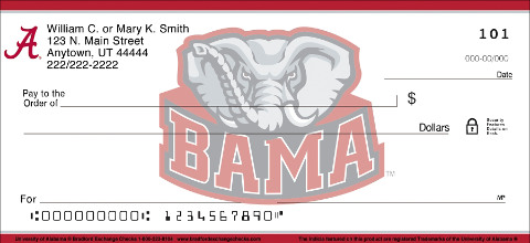 University of Alabama Personal Checks