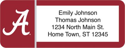 University Of Alabama Return Address Label