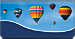 Hot Air Balloons Checkbook Cover
