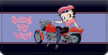 Biker Betty Checkbook Cover