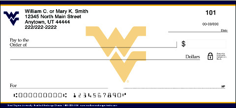 West Virginia University Personal Checks