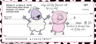 Farm Animal Antics Personal Checks