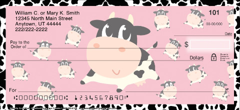 Udderly Cute Cows Personal Checks