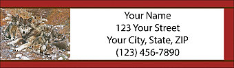 Heart of the Wolf Pack Return Address Label