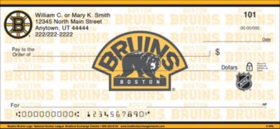 Boston Bruins Logo NHL Personal Checks
