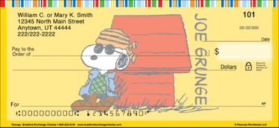 Snoopy Personal Checks