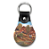 Farm and Tractors Leather Key Ring