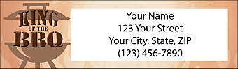 King of the Grill Return Address Label