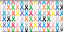Ribbons for a Cure Checkbook Cover