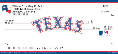Texas Rangers™ MLB® Logo Personal Checks