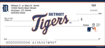 Detroit Tigers MLB Logo Personal Checks