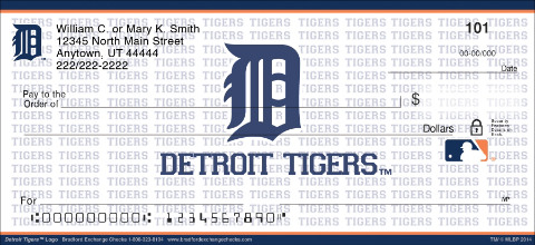 Detroit Tigers™ MLB® Logo Personal Checks