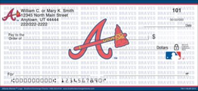 Atlanta Braves MLB Logo Personal Checks -100 Checks | Bradford Exchange Checks