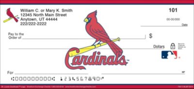 St. Louis Cardinals MLB Logo Personal Checks