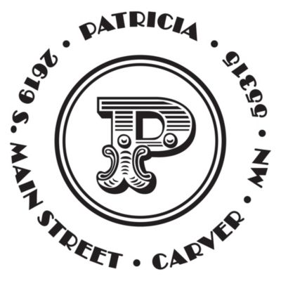 Patricia Personalized Initial Stamp 