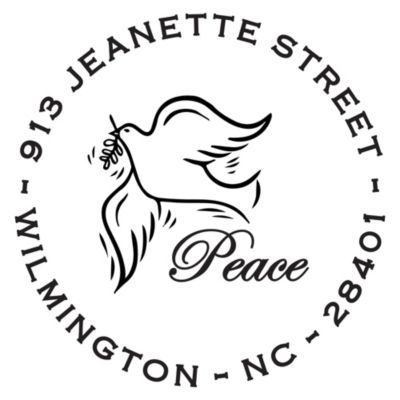 Dove Personalized Image Stamp 