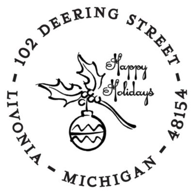 Ornament Personalized Image Stamp 