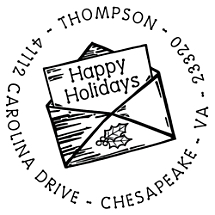 Seasons Greetings Personalized Image Stamp 