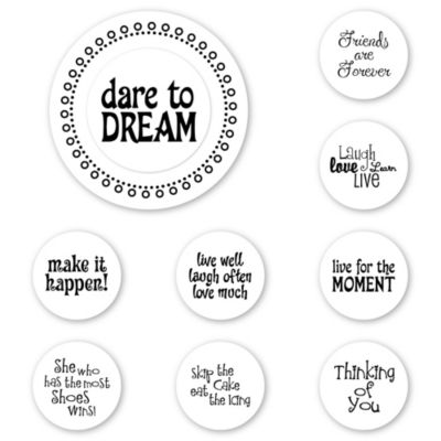 Dare to Dream Peel & Stick Interchangeable Stamp Set 