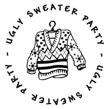 Ugly Sweater Gift Tag Stamp 