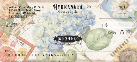 Vintage Seed Packets Personal Checks