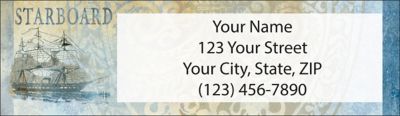 Tall Ships Return Address Label