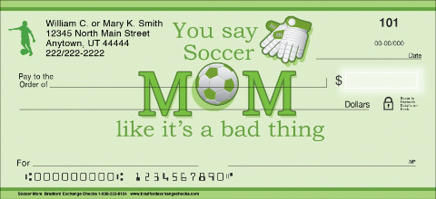 Soccer Mom Personal Checks