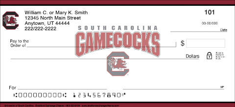 University of South Carolina Gamecocks Personal Checks