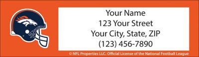 Denver Broncos NFL Return Address Label