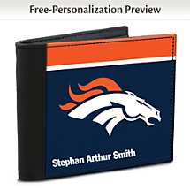 Show Your Favorite Football Team Loyalty and Keep Cards Safe with this Leather-Accented RFID Wallet!